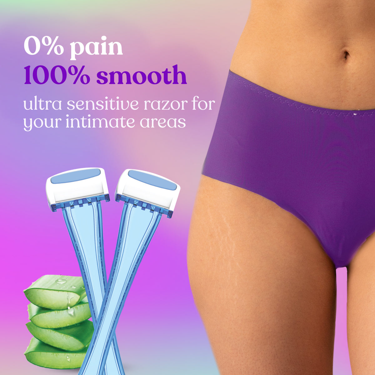 Buy Bikini Line Hair Removal Razor (Pack of 2) Bombae