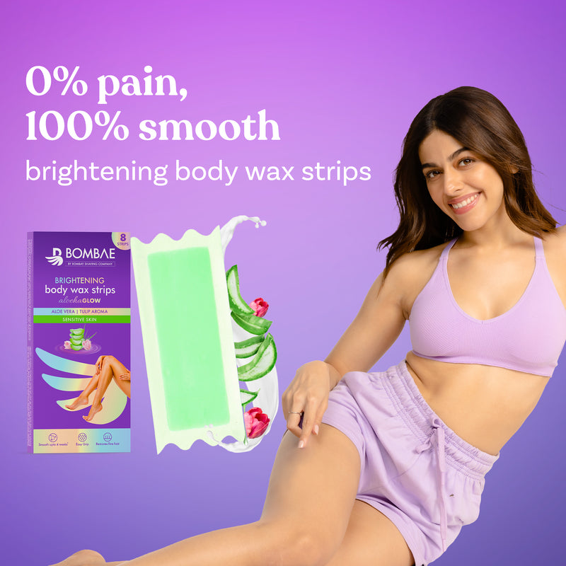 body wax strips | Aloe-ha glow x 8
