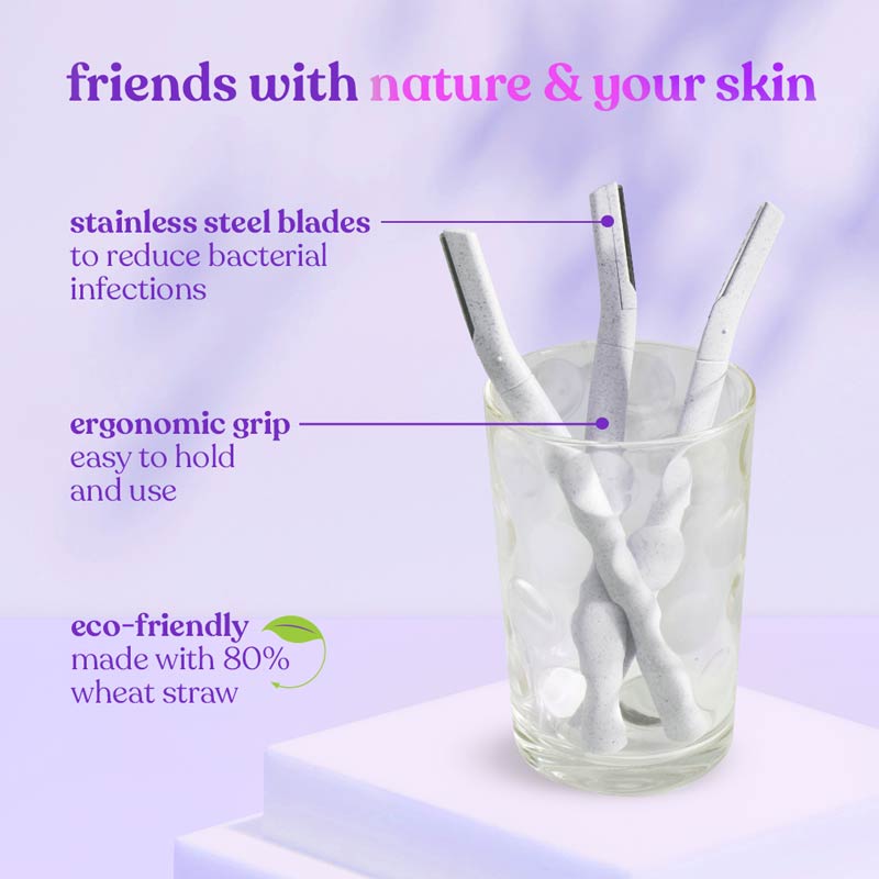 Face Razors x3 - Biodegradable | ECOwarrior 🌱