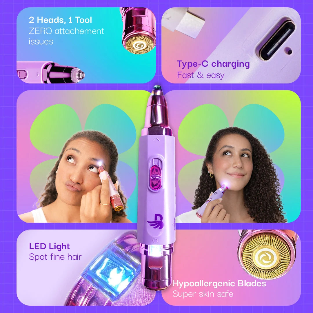 Face & Eyebrow Trimmer | Two-Faced