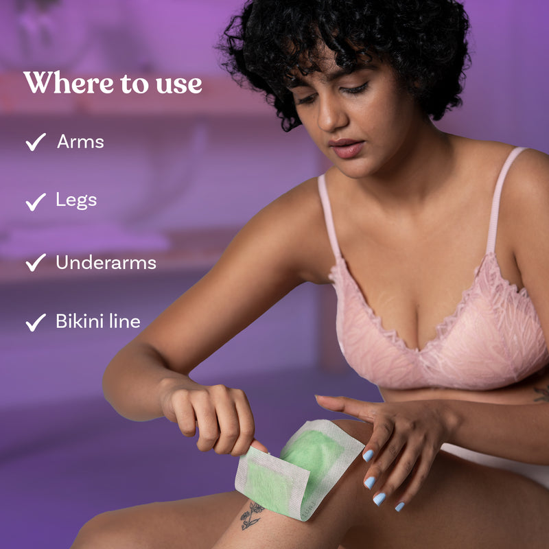 body wax strips | Aloe-ha glow x 8