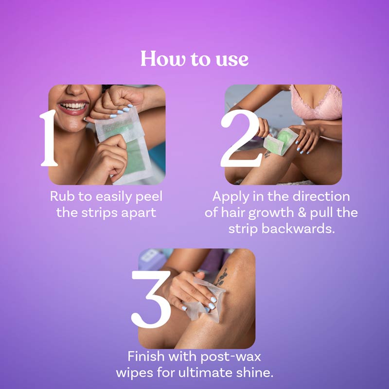 body wax strips | Aloe-ha glow x 8