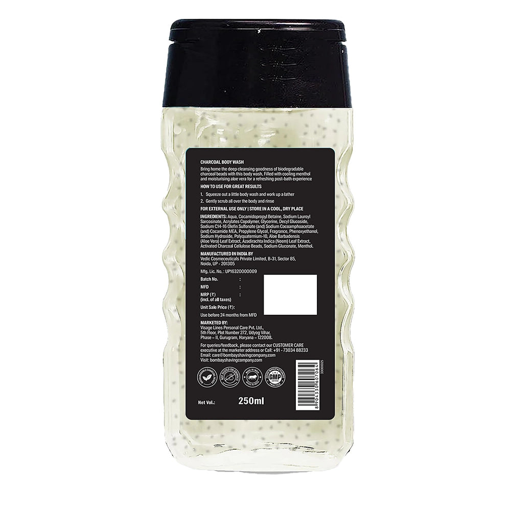Charcoal Body Wash, 250ml