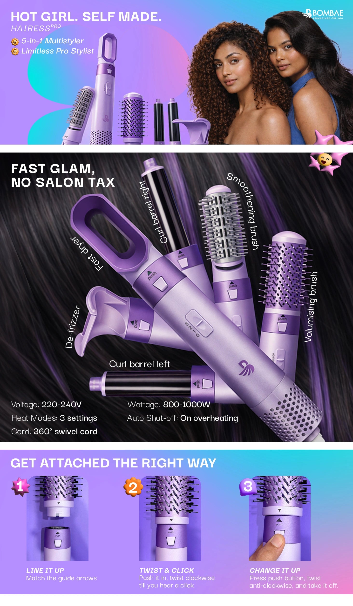5-in-1 Pro Multistyler | Hairess Pro