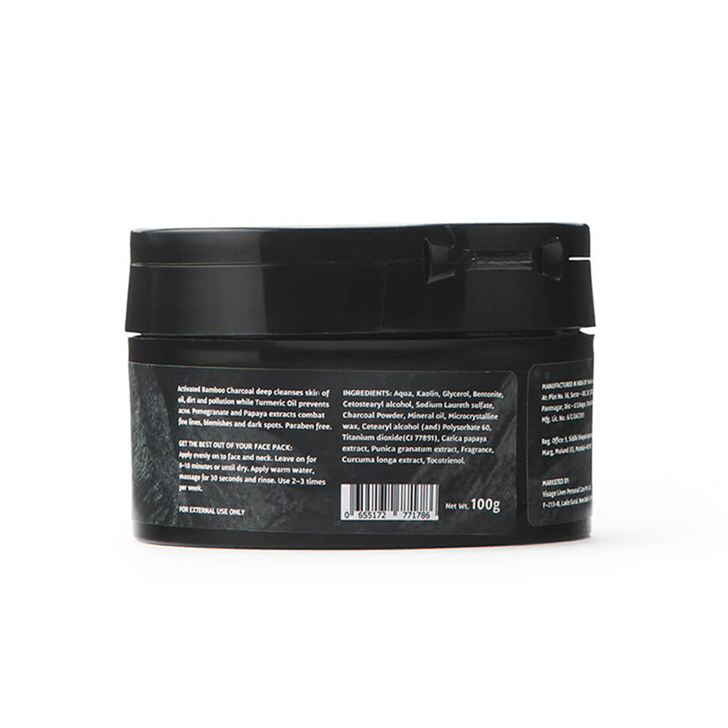 Charcoal Face Pack, 50g