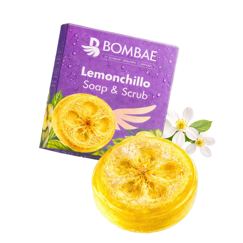 Lemonchillo bathing bar | Built-in loofah exfoliation | 100g