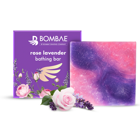 Rose lavender bathing bar | Gentle soothing care | 75g