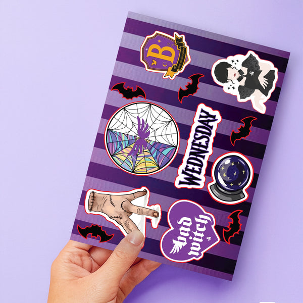 Wednesday Themed Stickers