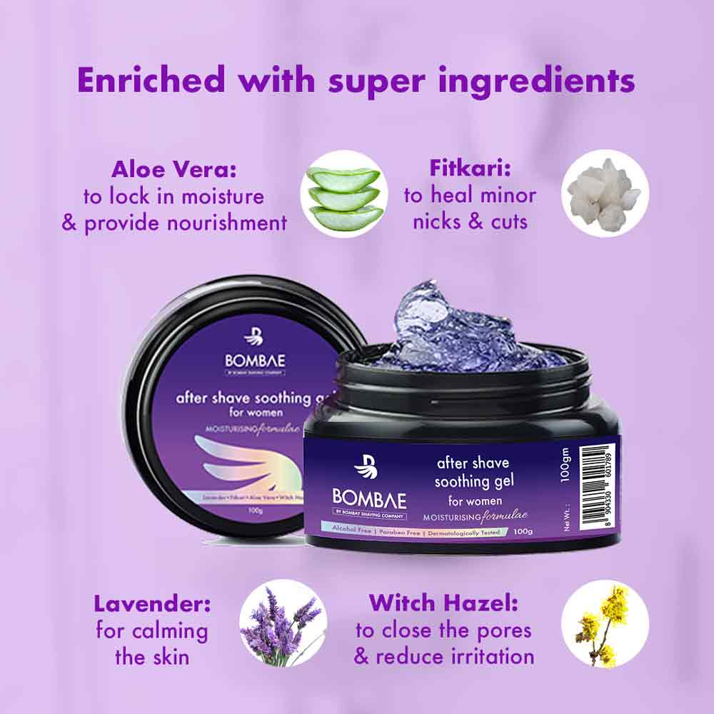 Ingredient of after shave soothing gel 