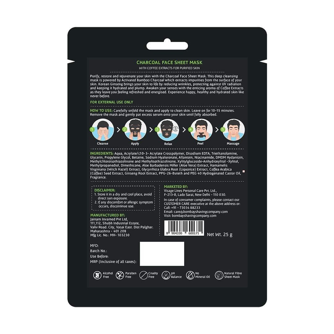 Charcoal Face Sheet Mask