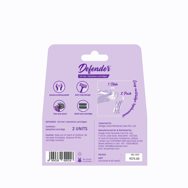 Defender Cartridge Razor Buy Defender Body Razor Cartridges I Bombae